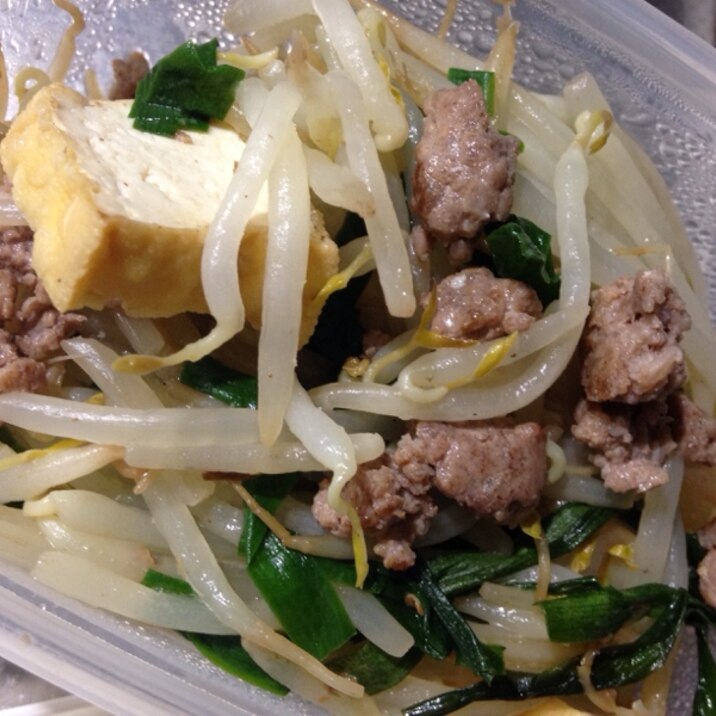 もやしとニラと厚揚げとひき肉の塩炒め レシピ 作り方 By Tommeg12 楽天レシピ もやしとニラと厚揚げとひき肉の塩炒め レシピ 作り方 By Tommeg12 楽天レシピ